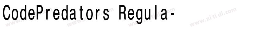 CodePredators Regula字体转换